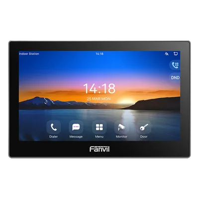 Monitor IP/SIP para Interior / Pantalla Táctil 7 Pulgadas / Video HD 1080p H.264 / Wi-Fi y Ethernet 10/100 Mbps / Control de Acceso Remoto