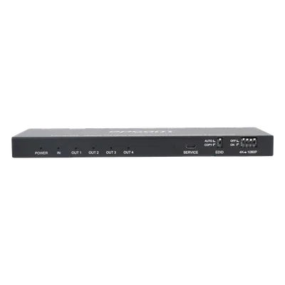 Splitter HDMI / 1x4 Salidas Simultáneas / 4K@60Hz 4:4:4 / HDMI 2.0b / Extractor de Audio Óptico y Analógico / Down Scaler 4K a 1080p / HDCP 2.2 / 18 Gbps
