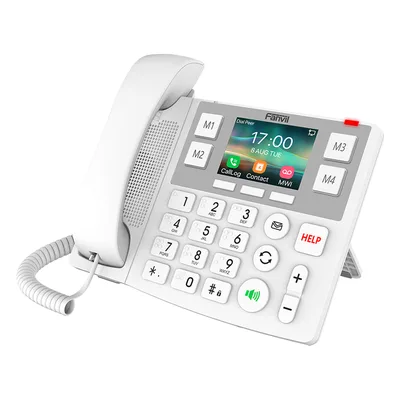 Teléfono IP / Pantalla 3.5 Pulgadas / Wi-Fi Dual Band / Botones Braille / Bluetooth 4.2 / PoE / 2 Líneas SIP