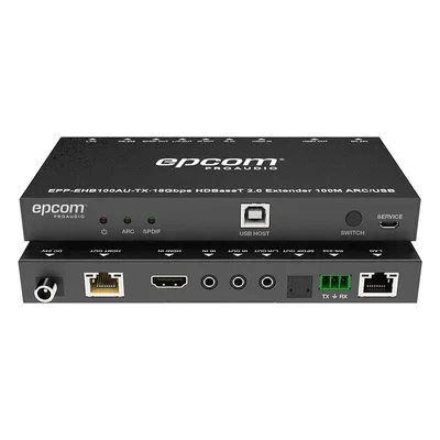 Extensor HDMI HDBaseT / 4K2K@60Hz / HDR 4:4:4 / 18 Gbps / Alcance 100 m (328 ft) / USB KVM / IR Bidireccional / PoC / HDCP 2.2