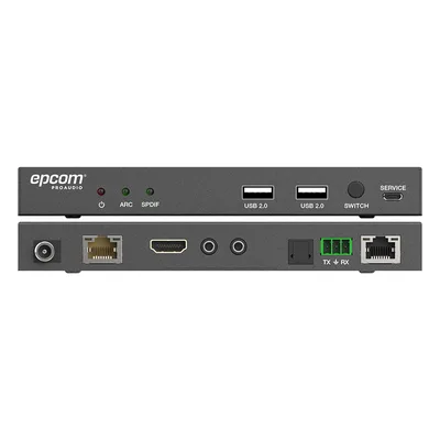 Extensor HDMI HDBaseT / 4K2K@60Hz / HDR 4:4:4 / 18 Gbps / Alcance 100 m (328 ft) / USB KVM / IR Bidireccional / PoC / HDCP 2.2