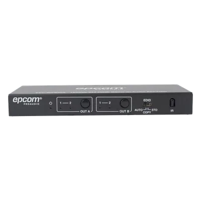 Matriz HDMI / 2x2 / 4K2K@60Hz / HDR / YCbCr 4:4:4 / 18 Gbps / Extractor de Audio / HDCP 2.2