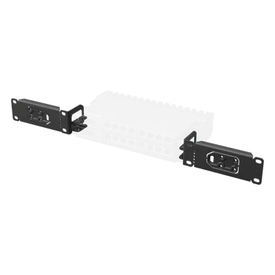 Kit de montaje en rack / 1U / 4 enrutadores / 1.64 pies de profundidad / Acero