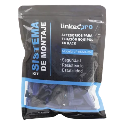 Kit de Montaje Rápido para Rack / Sin Tuercas Enjauladas / Carga 50 kg (110.2 lb) / 19 Pulgadas / 50 Piezas / Polímero Resistente