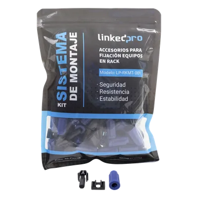 Kit de Montaje Rápido para Rack / Sin Tuercas Enjauladas / Carga 50 kg (110.2 lb) / 19 Pulgadas / 50 Piezas / Polímero Resistente