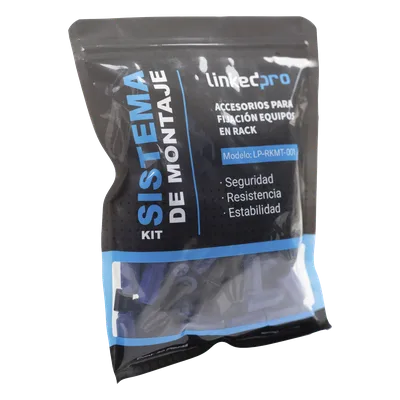 Kit de Montaje Rápido para Rack / Sin Tuercas Enjauladas / Carga 50 kg (110.2 lb) / 19 Pulgadas / 50 Piezas / Polímero Resistente