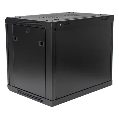 Gabinete de Pared 19in / 9UR / 450mm (17.7in) Profundidad / Puerta Perforada / 60kg Carga