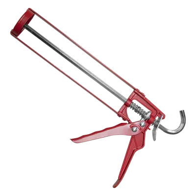 Pistola Calafateadora / 9" (228.6 mm) / Mango Aluminio y Marco Acero / Cartuchos Estándar 216 x 50 mm / Gatillo Ajustable / Espiga Gancho