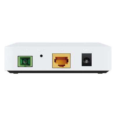 ONU/ONT XPON / Dual EPON/GPON / 1 Puerto RJ45 Gigabit / 1 Puerto SC/APC / Bridge / Alcance 20 km (65,616 ft) / Clase B+