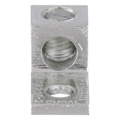 Conector Mecánico de Aluminio / Un Orificio 1/4" / Un Barril / Cable 14 a 2 AWG / 600 V / 90°C