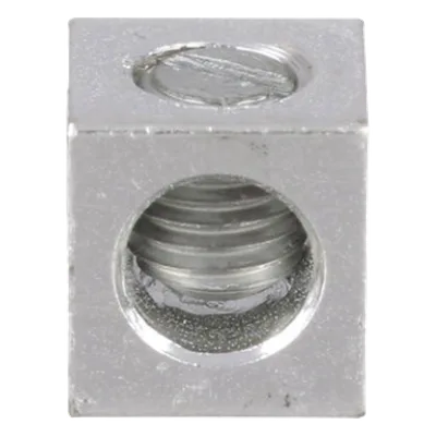 Conector Mecánico de Aluminio / Un Orificio 1/4" / Un Barril / Cable 14 a 2 AWG / 600 V / 90°C
