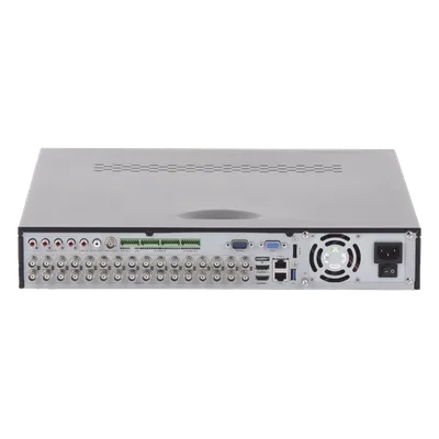 DVR Pentahíbrido / 32 Canales TurboHD + 16 Canales IP / 48 Canales Totales / 3K Lite / 5 Megapixel Lite / 4 Bahías HDD 12 TB / AcuSense / Audio por Coaxitron