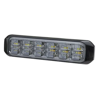 Luz Auxiliar LED Tricolor / 18 LEDs / Rojo/Blanco/Azul / SAE J845 Clase 1 / IPX7 / 28 Patrones / 12 VCD