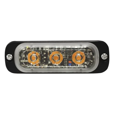 Luz Auxiliar LED / 3 LED / Multivoltaje 12~24 VCD / 12 Patrones de Destello / IPX8 / SAE J595 Clase 1