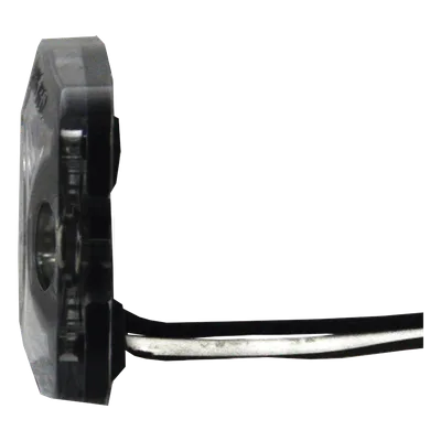 Luz Auxiliar de Advertencia / 3 LED / Ámbar / SAE Clase 1 / Multivoltaje 12~24 VCC / Perfil 6.6 mm (0.26") / Memoria No Volátil