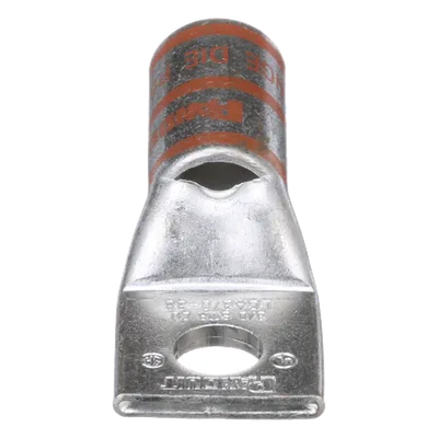 Zapata de Compresión / Calibre 3/0 AWG / Orificio 3/8" (9.5 mm) / Estañado / Mirilla de Inspección