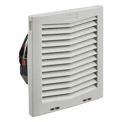Ventilador con Filtro de Montaje Lateral / 159 CFM / 115 Vca / Diseño Click-Fit / Rejillas con Bisagra / Color Gris Claro
