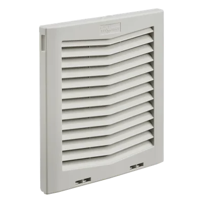Rejilla de Escape con Filtro / IP54 / Flujo 484 CFM / Instalación Click-Fit / 10 in (254 mm) / Plástico RAL 7035
