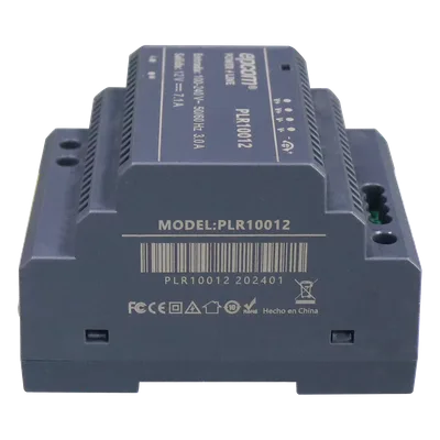 Fuente de alimentación / 12 Vcc / 7.1 A / 85.2 W / Entrada universal 100-240 Vca / -30°C a 70°C / 3.71 x 2.76 x 2.30 pulgadas