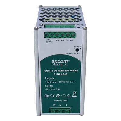 Fuente de alimentación / 48 VCC / 240 W / 5 A / Riel DIN / 100-240 VCA