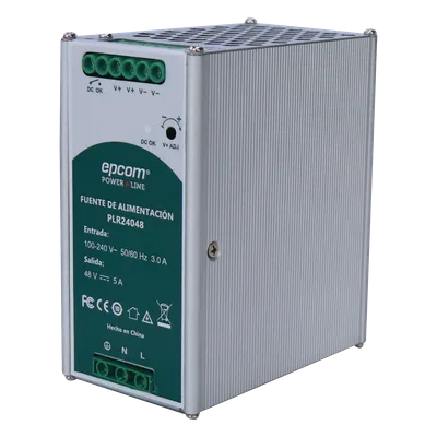 Fuente de alimentación / 48 VCC / 240 W / 5 A / Riel DIN / 100-240 VCA