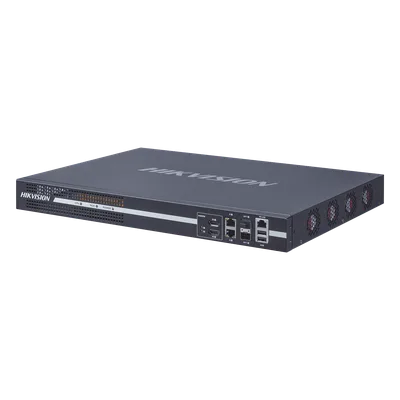 Decodificador de Vídeo IP / 4 Salidas HDMI 4K / Decodificación 64 Canales / Videowall 25 Cámaras por Pantalla / Interfaz de Red 10/100/1000 Mbps y Fibra Óptica