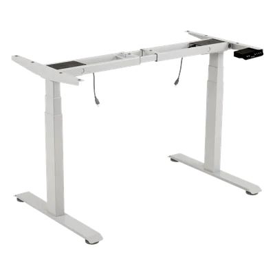 Base de Escritorio Motorizado Profesional / Altura Ajustable 60-125 cm (1.97-4.10 ft) / 3 Presets de Posiciones / Carga Máxima 100 kg / Elevación 30 mm/s / Color Blanco