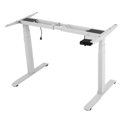 Base de Escritorio Motorizado Profesional / Altura Ajustable 60-125 cm (1.97-4.10 ft) / 3 Presets de Posiciones / Carga Máxima 100 kg / Elevación 30 mm/s / Color Blanco