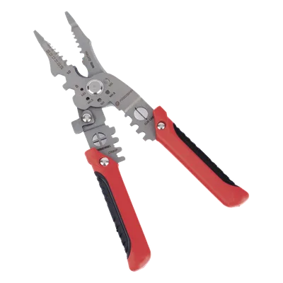 Pinza Multifuncional para Electricista / 9 Funciones / 8.5" (21.6 cm) / Acero de Alta Resistencia / Punta de Precisión
