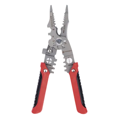 Pinza Multifuncional para Electricista / 9 Funciones / 8.5" (21.6 cm) / Acero de Alta Resistencia / Punta de Precisión
