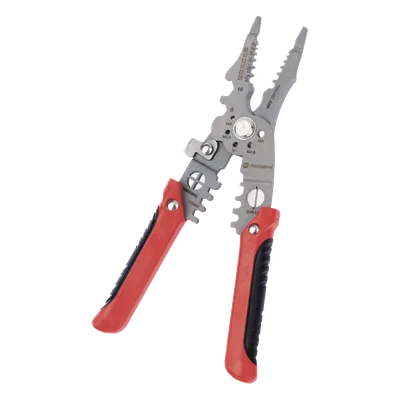 Pinza Multifuncional para Electricista / 9 Funciones / 8.5" (21.6 cm) / Acero de Alta Resistencia / Punta de Precisión