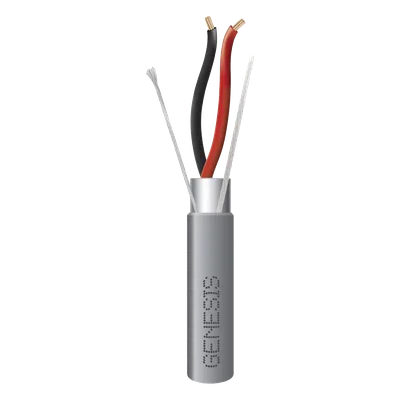 Cable para Alarma / 2x18 AWG / Blindado / Riser / 305 m (1000 ft) / Gris
