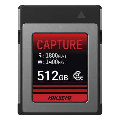 Memoria CFexpress Tipo B / 512 GB / 1800 MB/s Lectura / 1700 MB/s Escritura / PCIe Gen 3×2 / 8K RAW