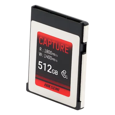 Memoria CFexpress Tipo B / 512 GB / 1800 MB/s Lectura / 1700 MB/s Escritura / PCIe Gen 3×2 / 8K RAW