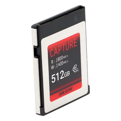 Memoria CFexpress Tipo B / 512 GB / 1800 MB/s Lectura / 1700 MB/s Escritura / PCIe Gen 3×2 / 8K RAW