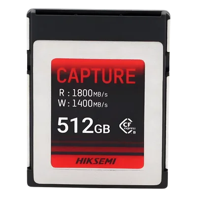 Memoria CFexpress Tipo B / 512 GB / 1800 MB/s Lectura / 1700 MB/s Escritura / PCIe Gen 3×2 / 8K RAW