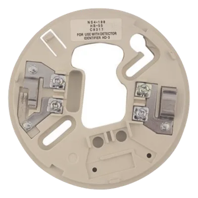 Base para Detector Convencional / 4 Pulgadas / 24 VCC / 2 Hilos / Contactos de Relé Forma C / Color Hueso