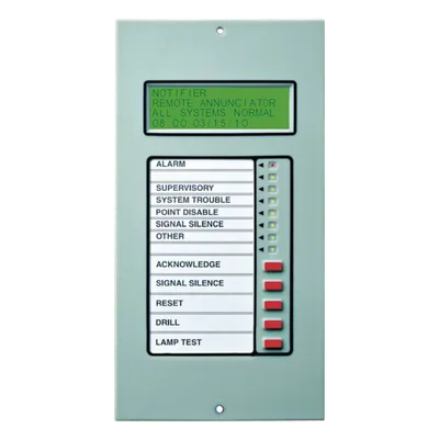 Anunciador Remoto LCD / 80 Caracteres / Retroiluminado / EIA-485 / 32 Unidades / 1,828 m (5,997 ft)