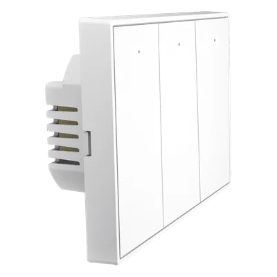 Interruptor táctil inalámbrico / ZigBee 3.0 / 3 zonas independientes / 100-250V / 0.2W standby