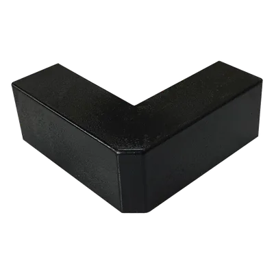 Esquinero Exterior / PVC Autoxtinguible / Negro / Para Canaleta TMK-1720-N-CC