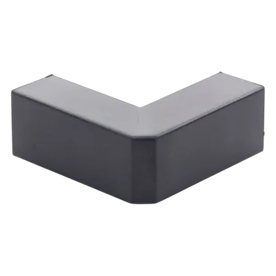 Esquinero Exterior / PVC Autoxtinguible / Negro / Para Canaleta TMK-1720-N-CC