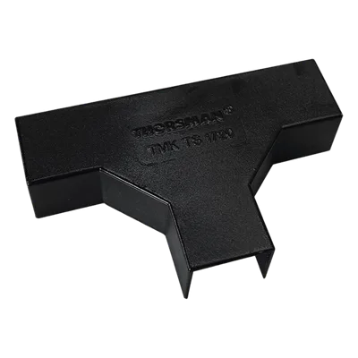 Sección en T para Canaleta / PVC Autoextinguible / Protección UV / -20°C a 85°C / Accesorios Incluidos