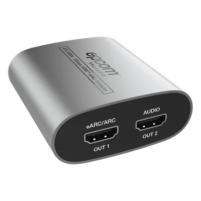 Extractor de Audio eARC HDMI / 18 Gbps / 4K HDR / Salidas Óptica y Coaxial Simultáneas / Audio HD 7.1 / Dolby Atmos y DTS:X / Diseño Compacto