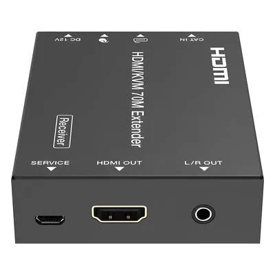 Extensor HDMI con KVM / 4K2K@60Hz / 4:4:4 / 18 Gbps / 70 m (229.7 ft) / HDR / PoC Bidireccional / USB 1.1 / Audio 3.5mm