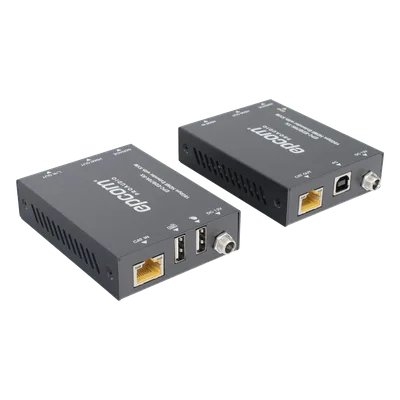Extensor HDMI con KVM / 4K2K@60Hz / 4:4:4 / 18 Gbps / 70 m (229.7 ft) / HDR / PoC Bidireccional / USB 1.1 / Audio 3.5mm