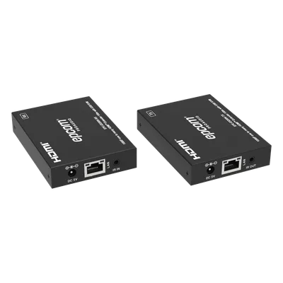 Extensor HDMI con KVM / 1080p@60Hz / H.265 / 150 m (492.1 ft) sobre Cat5e/6 / HDCP 1.4 / USB KVM / IR 20 Hz-60 kHz / Compatible Switch 1G