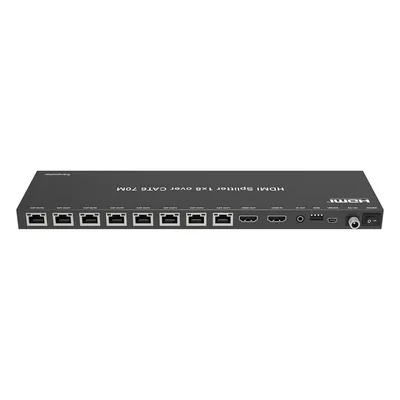 Splitter HDMI 1x8 / 4K@30Hz 4:4:4 / Extensión 40 m (131.2 ft) a 4K / 70 m (229.7 ft) a 1080p / PoC Unidireccional / Salida de Bucle HDMI / EDID Avanzado