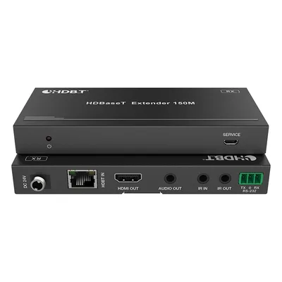 Splitter y Extensor HDMI / 1x2 / HDBaseT / 4K@60Hz 4:4:4 / 120 m (393.7 ft) / 1080p@150 m (492.1 ft) / PoC / Audio 7.1 Canales