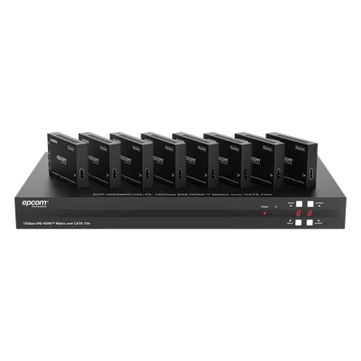 Matriz HDMI / 8x8 / 4K@60Hz 4:4:4 / 8 Salidas HDMI + 8 CAT / Extensión 70 m (229.7 ft) / HDR10 / Dolby Vision / Control Web