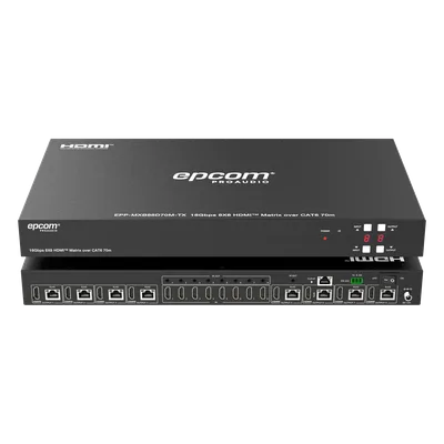 Matriz HDMI / 8x8 / 4K@60Hz 4:4:4 / 8 Salidas HDMI + 8 CAT / Extensión 70 m (229.7 ft) / HDR10 / Dolby Vision / Control Web